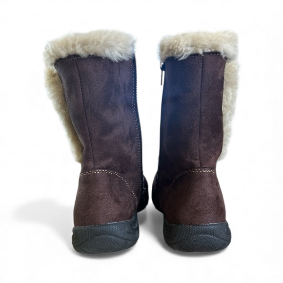 Earth Spirit Brown and Cream Faux Fur Winter Boots - Women's Size 8. NWOB - Picture 5 of 7